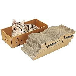 RUBMEOW Cat Scratcher Cardboard Pad Scratch