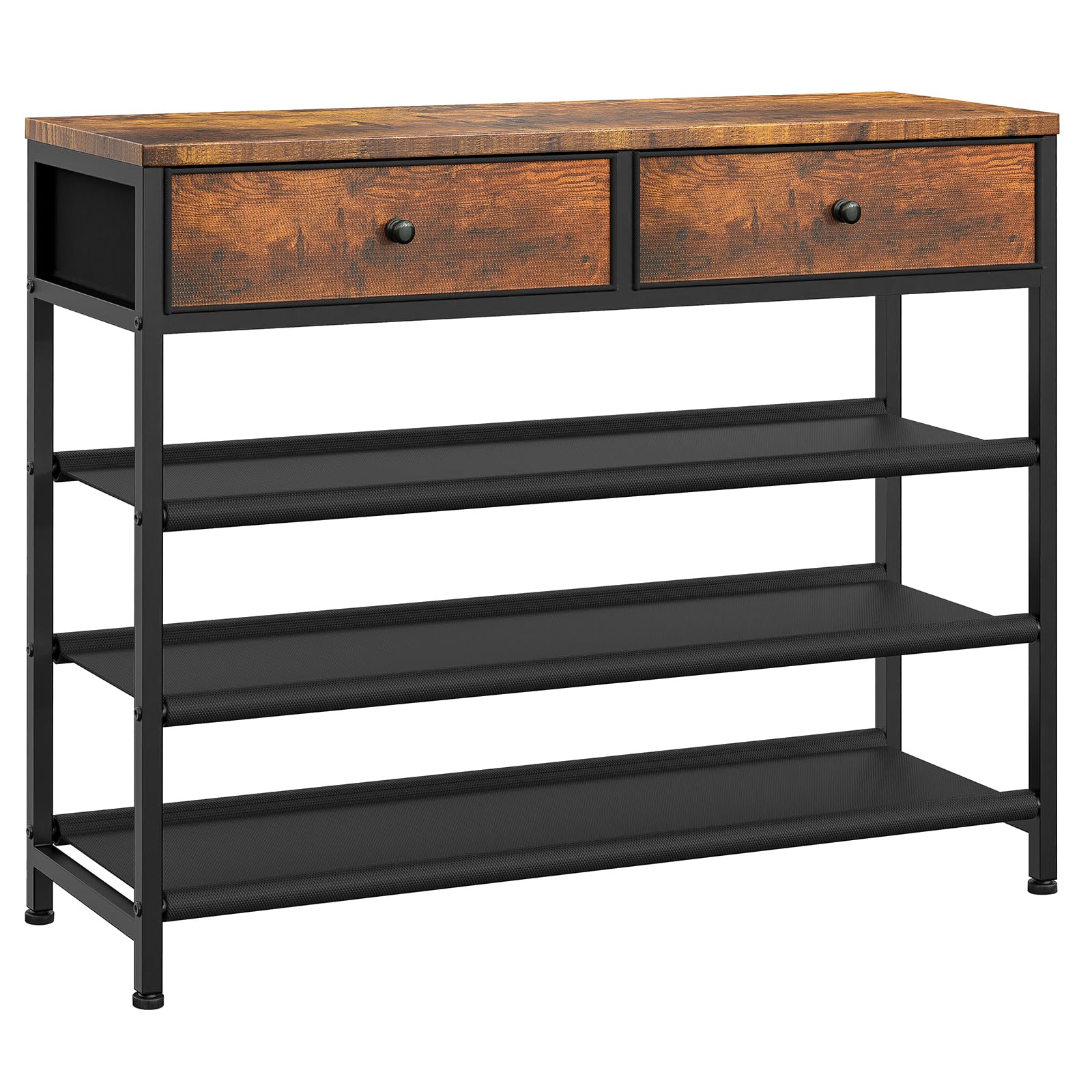 3-Tier Shoe Storage Organizer, Metal Shoe Shelf, 12 to 15 Pairs Shoes, 11.8 x 36.2 x 21.3 Inches