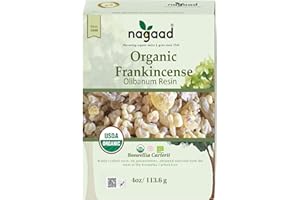 Nagaad Organic Frankincense Boswellia Carterii Organic Incense Resin - USDA Certified 100% Organic Luban - Wild Harvested - 1