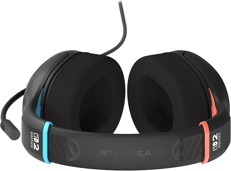 Airlite Fit Noir Anthracite Casque de Gaming Filaire sous Licence Officielle pour Nintendo Switch 2, Nintendo Switch Lite - Modèle OLED