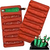 Webake The Original Halloween Witch Finger Chocolate Mold, 6-Cavity Finger Molds for Chocolate, Cookie, Pack of 2