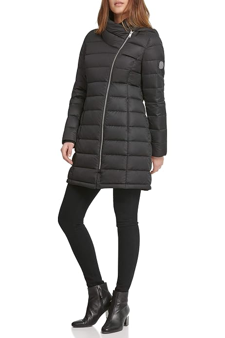 Amazon.com: DKNY Women's Coat, Shiny 