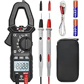 FKM Clamp Meter,TRMS 6000 Counts,Digital Clamp Multimeter Voltage Tester | Auto-ranging Volt Meter,600 Amp AC Current,AC/DC Voltage,NCV,Capacitance,Resistance,Continuity,Hz/Duty Cycle,Diode,TempTest