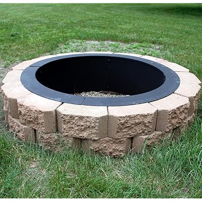 Buy Sunnydaze Wood Burning Outdoor Fire Pit Ring Liner Heavy Duty Diy Above Or In Ground Fire Ring Kit 45 Inch Outside X 39 Inch Inside Online In Indonesia B01h406c5k