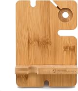 J JACKCUBE DESIGN Bamboo Smartphone Watch Stand Desk Organizer Charger Dock view 5