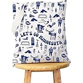 WCGXKO Minnesota Gift Minnesota City Gift Minnesota Travel Gift Minnesota Zipper Pouch Makeup Bag (GO MINNESOTA Tote)