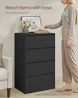 VASAGLE KAILYN Chest of Drawers 4 Drawers 60.2 x 40.4 x 97.4 cm view 4
