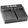 BM Premium EN-EL20, ENEL20A Dual Battery Charger for Coolpix P950, P1000, Nikon DL24-500, Coolpix A, 1 J1, 1 J2, 1 J3, 1 S1, 1 V3 Digital Camera