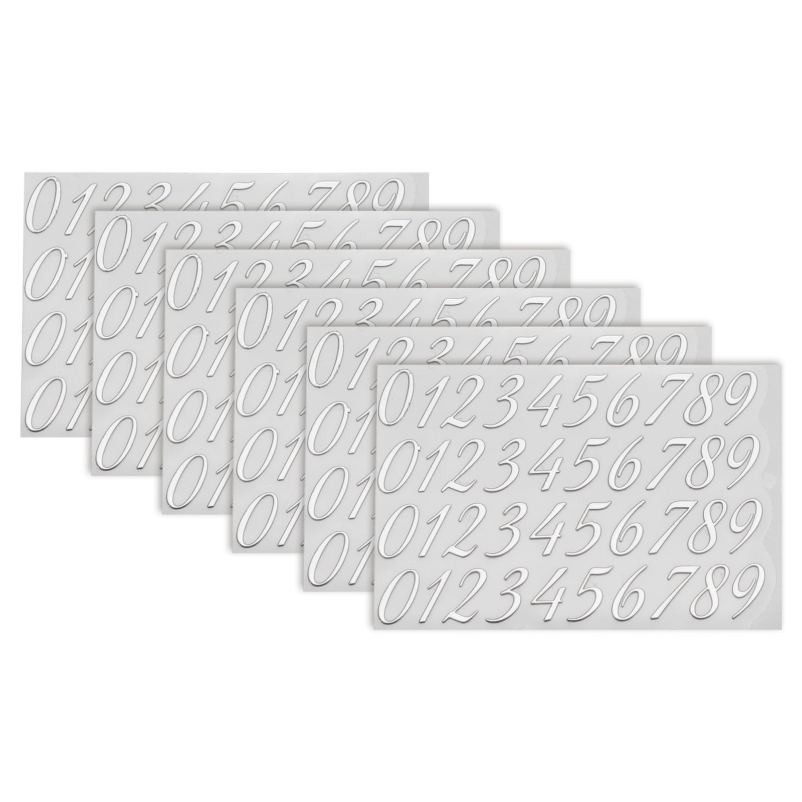 Photo 1 of uxcell 6 Sheets Letter Stickers 0.59" 3D Mini Letter Sticker Metal Self Adhesive Alphabet Stickers for Scrapbooking DIY Poster Craft Wall Doors Sign Decor(Silver, Lowercase)