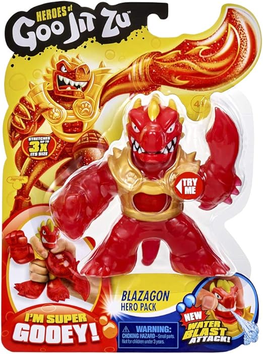 Figura De Acción Heroes Of Goo JIT Zu Ultra GOO Tyro - Multicolor, Estirable, Con Núcleo Que Se Aprieta, Juguete Coleccionable Para Niños 4+