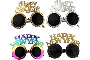 hhdatc 4 Pack Happy New Year Party Glasses 2024