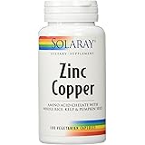 Solaray - Zinc Copper, 50mg / 2mg, 100 capsules