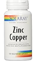 Solaray - Zinc Copper, 50mg / 2mg, 100 capsules