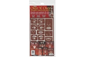 ARMOUR ETCH Armour Products 21-1604 Etch Over N Over Stencil, Faces