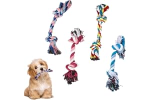 4-Piece Braided Rope Set for Medium and Large Dogs