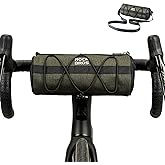 ROCKBROS Bike Handlebar Bag Small Bicycle Handle Bar Bag Handy Front Bike Bags Handlebar Storage Pouch Pack with Shoulder Strap Little Mountain Road Bike Barrel Bag