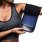 YBEATY 2 Pcs Arm Trimmers Sauna Sweat Arm Trainer Sweat Shaper Bands Compression Workout Sleeves Fat Reducer Shapers Bands Adjustable Sauna Wraps for Sports Flabby Arms Women Men