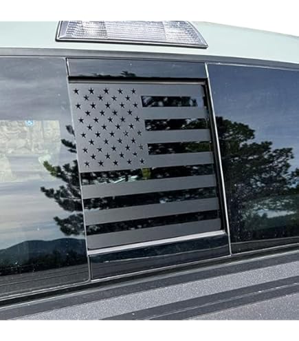 Zxiaochun Adhesivo De Vinilo Con Bandera Estadounidense Para Ventana Trasera Central Y Ventana