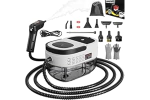 Goyappin Handheld Steam Cleaner for Home, 2500W High Pressure Steam Cleaner for Car Detailing, 3 Steam Levels, 1600Ml Tank, High Heat Steamer for Bed Bugs, Couch, Furniture, Kitchen, Bathroom, Floors