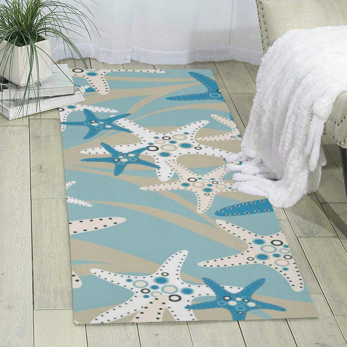 Beautiful Starfish Carpet, Soft Indoor Area Rug Carpet for