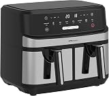 EMtronics Dual Air Fryer 9L 1750W 8 Pre-Set view 3