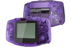 IPS Ready Upgraded eXtremeRate Clear Atomic Purple Replacement Shell Full Housing Cover + Buttons for Gameboy Advance GBA – C