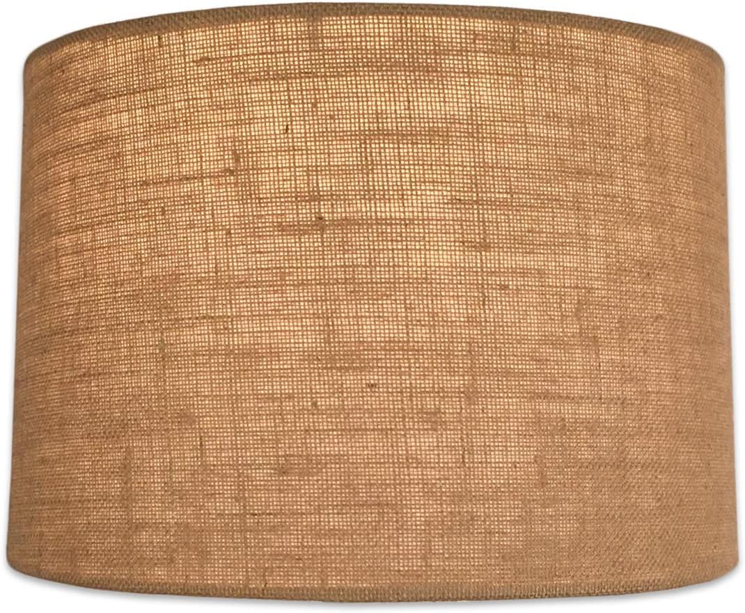 Royal Designs Shallow Drum Hardback Lamp Shade, Burlap, 15 x 16 x 10 (HB-610-16BL) - Image 4