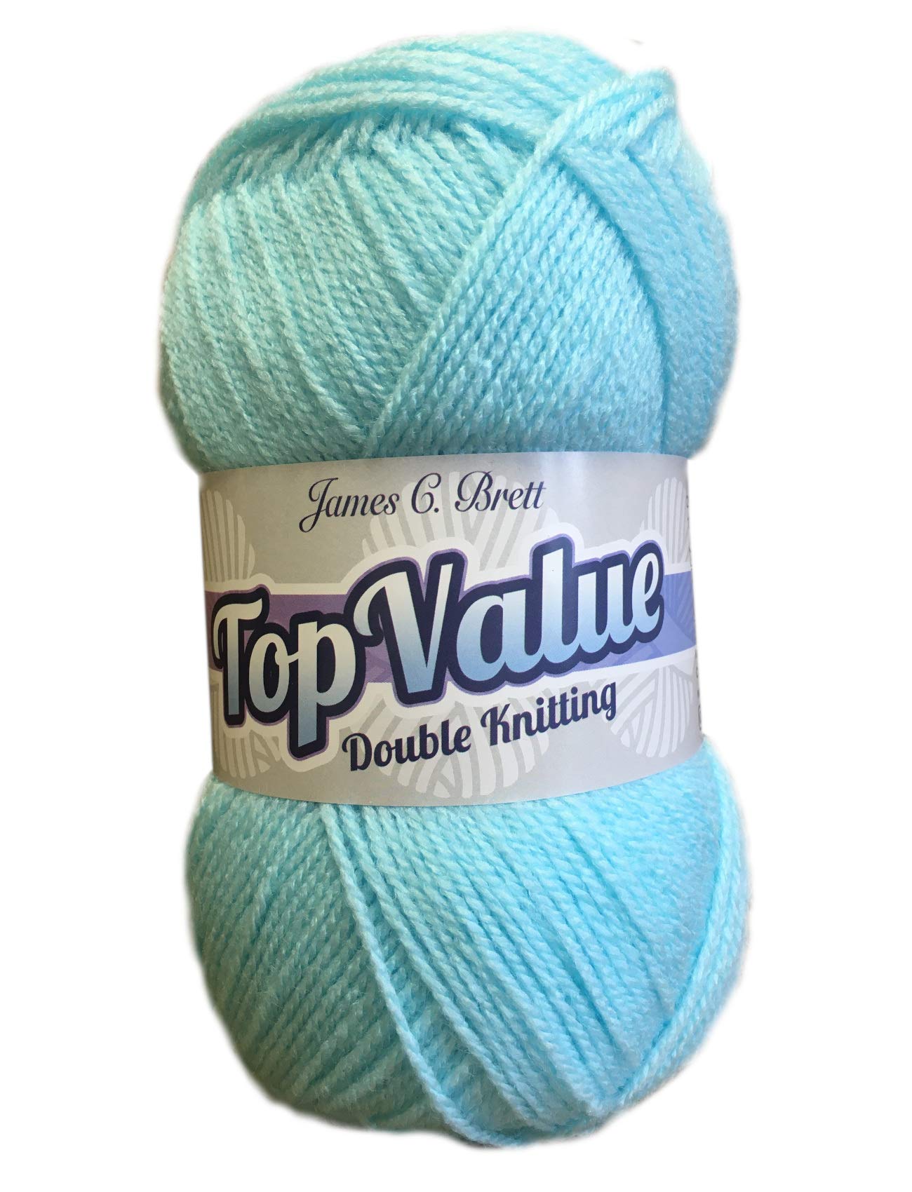 James Brett Top Value DK Double Knitting Wool 100% Acrylic Yarn 1 x 100g Ball (Aqua Blue - 8460)