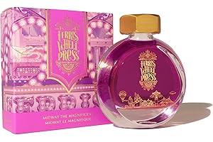 Ferris Wheel Press Fountain Pen Ink | Everyday Ink Collection | Fuchsia with Glistening Blue Shimmer | 38ml