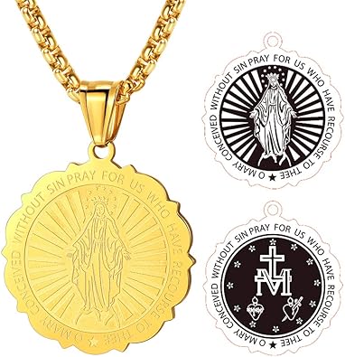 virgin mary necklace amazon