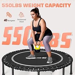 BCAN 48" Adult Fitness Trampoline with Durable