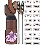 iMethod Eyebrow Stamp and Eyebrow Stencil Kit - 1 Step Eyebrow Stamp and Shaping Kit for Perfect Brow, 20 Eyebrow Stamp Stenc