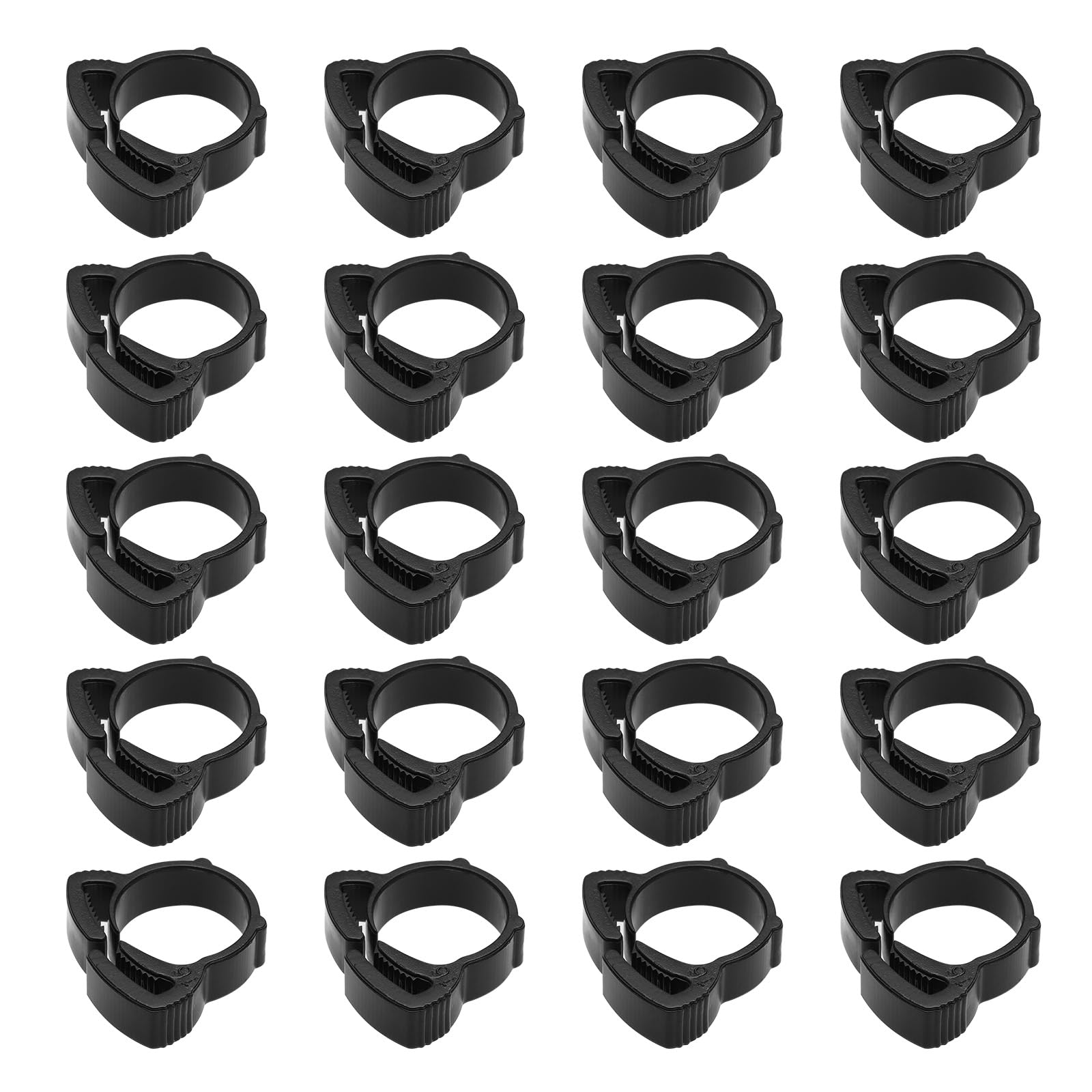 OTOTEC 30Pcs Garden Hose Connection Tightening Buckle Irrigation System Pipe Fix Fastener Suitable for Irrigation Hydroponics Pipe or Hose 16mm