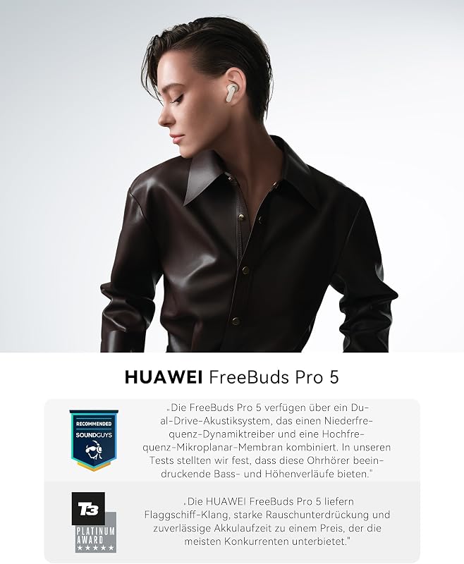 FreeBuds Pro 5 Kabellos Bluetooth Kopfhörer, Schwarz