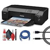 Canon imagePROGRAF PRO-310 Wireless Inkjet Printer (6858C002) Bundle | For Fine Art &amp; Photography | 13" Borderless Photo Printing | LUCIA PRO II Pigment Ink + Printer Cable + Ethernet Cable + More