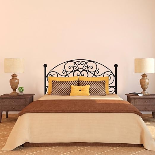 Amazon Com Wrought Iron Headboard Wall Decal Square Plant Wall