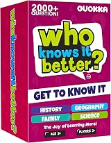 QUOKKA Card Games For Kids 4 SET Who Knows Me Better History Geography Science