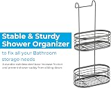 Blue Canyon 2 Tier Hanging Shower Caddy No Drill Stainless Steel Grey view 6