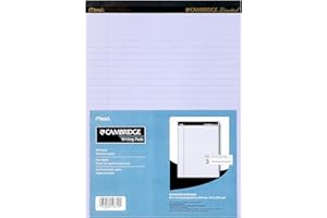 Cambridge Limited Perforated Writing Pad, 8.5 X 11 Inches, Wide Ruled, 50 Sheets, Orchid, 3/Pack (59810) Orchid