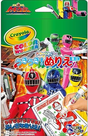Amazon うきうきぬりえミニ カラーワンダー 烈車戦隊トッキュウジャー ぬりえ おもちゃ