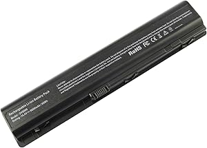 Futurebatt 12 Cell 6600mAh Battery for HP Pavilion dv9000 dv9100 dv9200 dv9500 dv9700 Series, P/N HSTNN-UB33 448007-001 432974-001 434674-001 EX942AA EV087AA 7F0694 432974-001 HSTNN-Q21C HSTNN-LB33