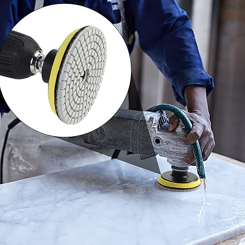 3-Step Diamond Polishing Pads Set - 4 Inch For Granite, Marble, Quartz & Concrete