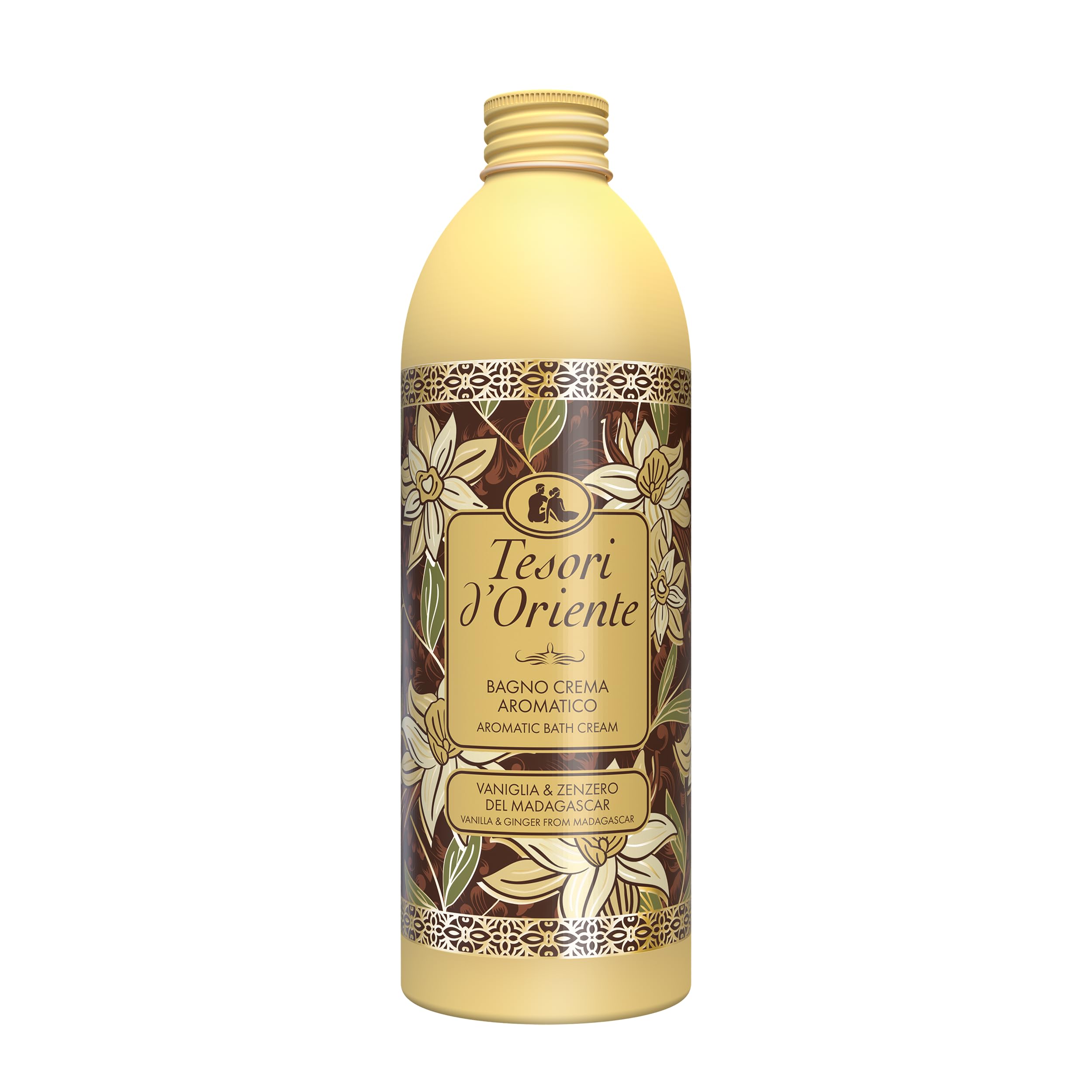Tesori d'Oriente - Madagascar Vanilla and Ginger Cream Bath Body Wash that Gives the Skin a Feeling of prolonged Well-Being, 500 ml
