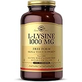 Solgar L-Lysine 1000 mg, 250 Tablets - Enhanced Absorption and Assimilation - Promotes Integrity of Skin and Lips - Collagen Support - Amino Acids - Non-GMO, Vegan, Gluten Free - 250 Servings