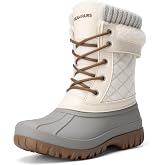 DREAM PAIRS Women's Winter Snow Boots - Classic Duck Boots | 3M Thinsulate Insulation, Waterproof Upper, Adjustable Straps, EVA Rubber Treaded Outsole