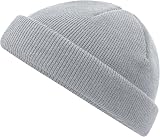 Beechfield B43R Black Fisherman Beanie Hat Unisex 100% Recycled Polyester view 8
