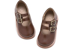 ESTINE Toddler Kids Bow School Uniform Oxford-Little Girls Flower Dress Party Shoes