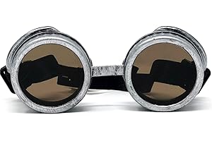 STORM BUY ] Steampunk Style Metallic Scientist Time Traveler Luxury Class Goggle Halloween Costume Cosplay Party