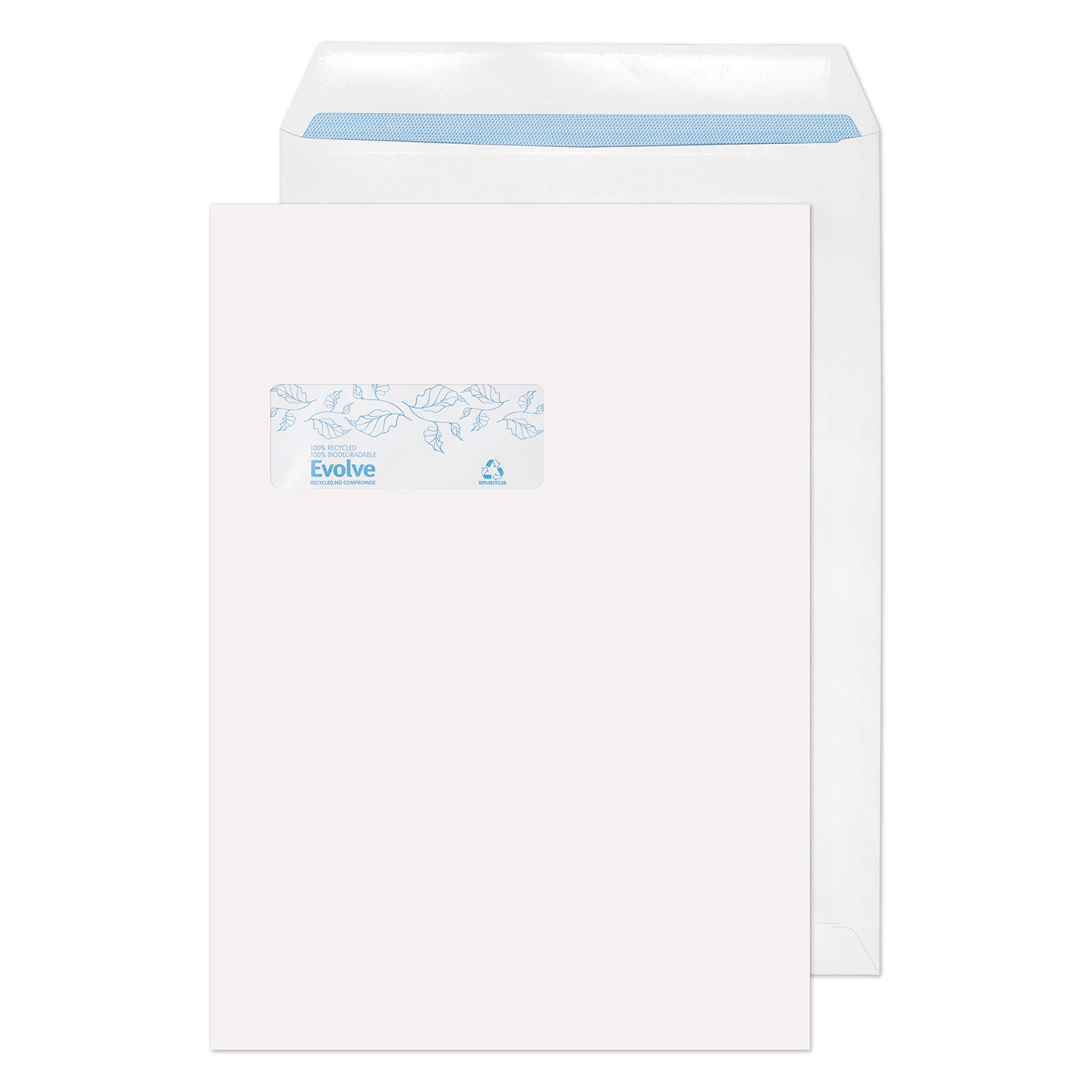 Blake Environmental - Biodegradable & Recycled Envelopes (324 x 229mm) - Pack of 250 - Thickness 100GSM - Self Seal - FSC Certified White Envelopes - Eco Stationery & Business Supplies (RD7892)