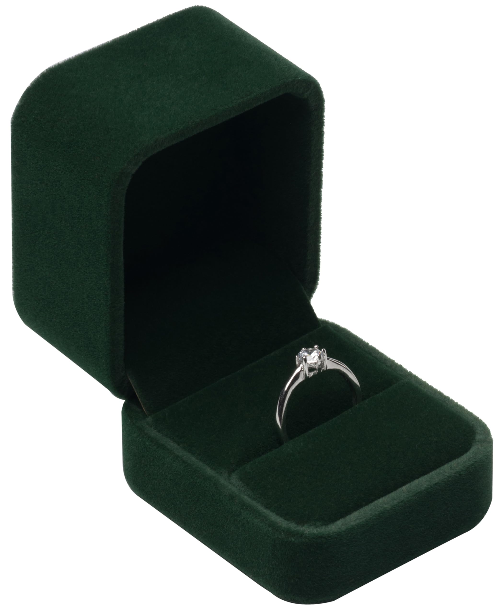 Giftop Velvet Single Ring Box Case Holder for